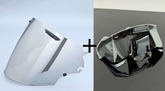 PACK Racing (Visière Teinté Fumé/Iridium + Aileron)
