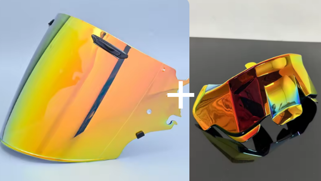 PACK Racing (Visière Teinté Fumé/Iridium + Aileron)