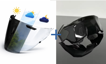 PACK Smart (Visière photochromique+ Aileron)